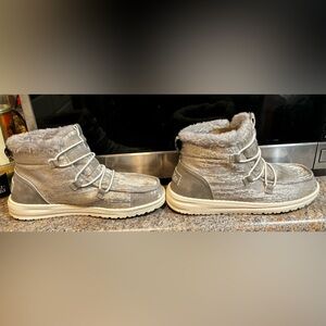 Fur grey hey dudes size 6